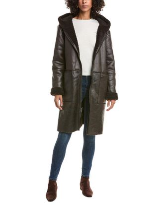 Frye Faux Shearling Duffle Coat