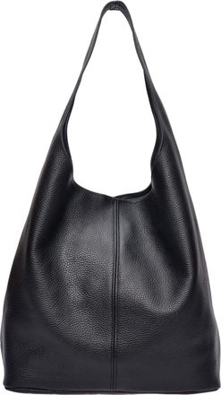 Roberta M Zwart Rundleer Tas