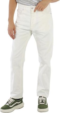 Roberto Cavalli Mens White Relaxed Fit Denim Jeans, Waist Size 29