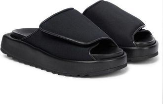 Gia Borghini Gia 1 leather-trimmed slides Size 40