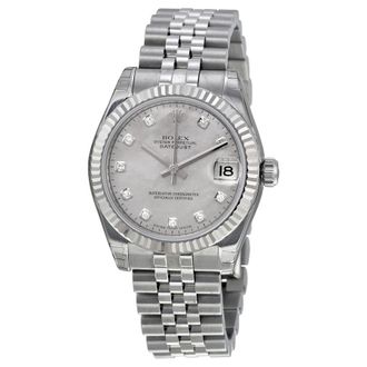 Rolex Pre-owned Rolex Datejust Lady 31 Diamond Mother of Pearl Dial Ladies Watch 178274MDJ