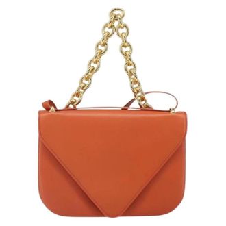 Bottega Veneta Pre-owned Shoulder Bags, female, Brown, Size: ONE SIZE Pre-owned Leather Shoulder Bag