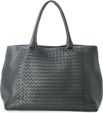 Bottega Veneta Black Intrecciato Tote Bag (Pre-Owned)