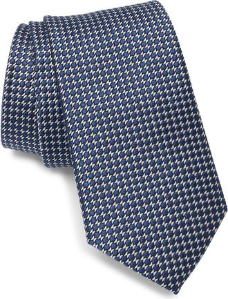 Nordstrom Chandler Geometric Jacquard Tie in Navy at Nordstrom
