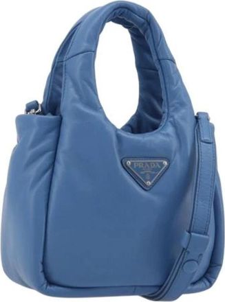 Prada Pre-owned Vintage Hand Bag - Dames - Vintage Handtas - Blauw - ONE Size - Leer - Vintage