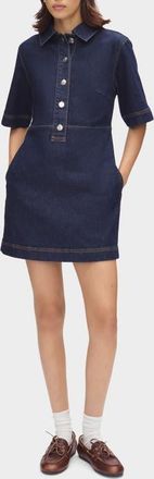 Aligne Amber Denim Mini Shirtdress in Indigo at Nordstrom, Size 12
