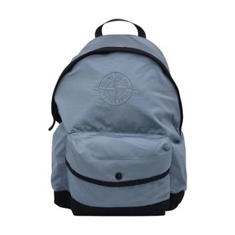 Stone Island Compass Backpack - male - Stone Island - Backpacks - Blue - ONE SIZE - Bags