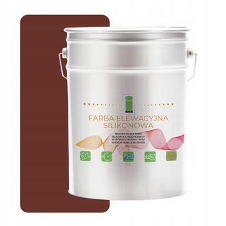 OEM Pintura De Silicona Marr&oacute;n Para Fachadas Exteriores 8012 5l + Antialgas