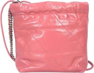 Chanel Pre-owned Vintage Schoudertas - Dames - Vintage Schoudertas - Roze - ONE Size - Leer - Vintage