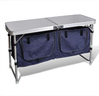 vidaXL Foldable Camping Cupboard with Aluminium Frame Vidaxl