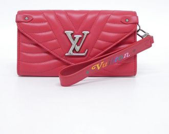 Louis Vuitton Rouge Leather Long Wallet (Bi-Fold) (Pre-Owned)