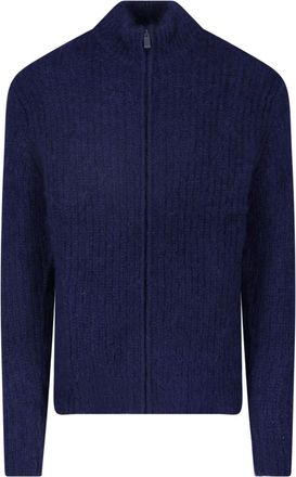 Aspesi Maglione Zip In Lana E Mohair