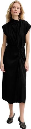 Sessun Jurk met opgestikte halslijn - Dames - Casual kleedjes - Zwart - XS - Kleedjes