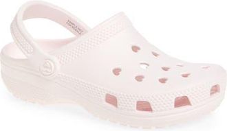 Crocs Classic Hearts Cutout Clog in Bubble Ice at Nordstrom, Size 4