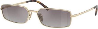 Prada Womens Sunglasses Brown-Gold Metal