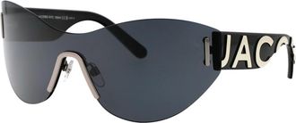 Marc Jacobs Stijlvolle Zonnebril Model 737/S - Dames - Zonnebrillen - Zwart - ONE Size - Accessoires