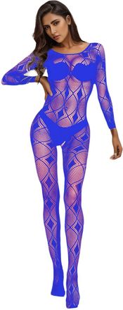 Generic Sleepwear Underwear Nightwear Bodysuit Lingerie Women (Blue, One Size)