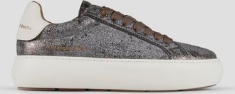 Alexander Smith Soho Woman in bronze laminated cracklè leather and white heel