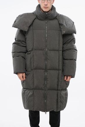Maison Margiela MM6 Maxi Quilted Puffer Coat with Removable Hood Maison Margiela