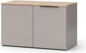 Vicco Credenza Wido, Grigio, 80 x 50 cm con porta, Vicco