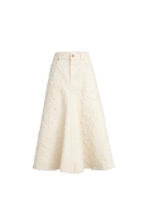 Brunello Cucinelli Five-pocket flared skirt in Ivory at Nordstrom, Size 50 It