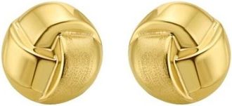 Tresorra 14K Yellow Gold Fancy Knot Stud Earrings