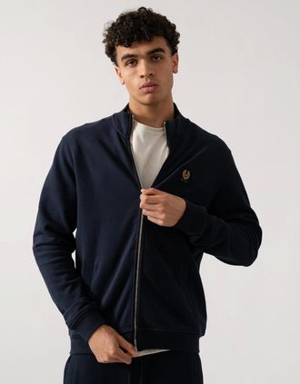 Belstaff Mens Belstaff Mens Zip Through Sweatshirt - Dark Ink - Navy - Size: 38