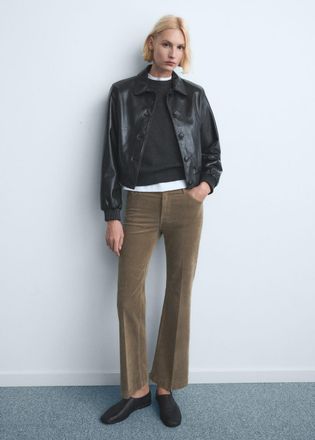 Mango Jeans flare coste marrone medio - Donna - 38 - MANGO