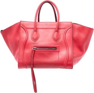 Celine Pre-owned Celine Medium Leather Phantom Luggage Tote Ladies U-CU-0123