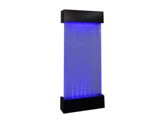 Vente-Unique Pared de burbujas de agua CECILY - LEDs de color cambiante - Alto 122 cm