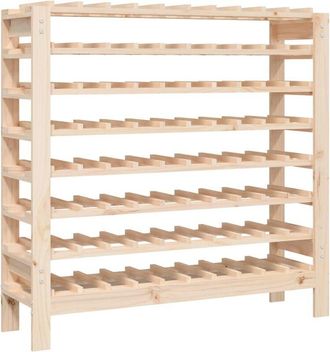 vidaXL Vidaxl - Botellero madera maciza de pino 109,5x30x107,5 cm