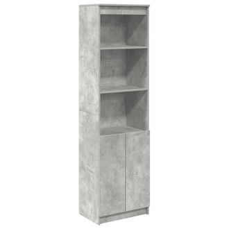 vidaXL Credenza Grigio Cemento 50x35x180 Cm In Legno Multistrato - Vidaxl