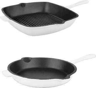 Berghoff White Neo 2-Piece Cast Iron Pan Set at Nordstrom Rack