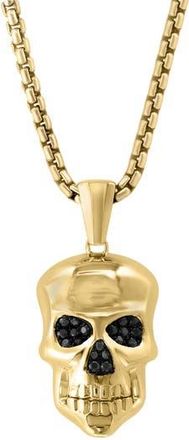 Effy Black Spinel Skull Pendant Necklace at Nordstrom Rack, Size 24