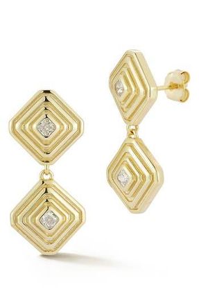 Glaze Jewelry Cubic Zirconia Diamond Drop Earrings in Gold at Nordstrom Rack