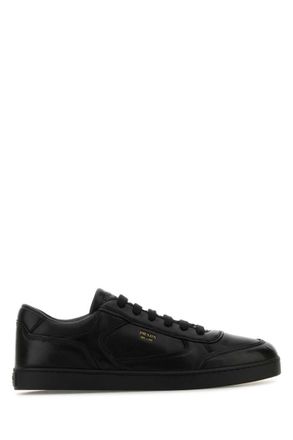 Prada: Black Leather Sneakers now up to −43% | Stylight