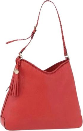 Gucci Pre-owned Leather gucci-bags - Dames - Vintage Schoudertas - Rood - ONE Size - Vintage