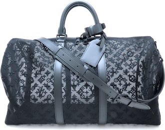 Louis Vuitton Black Nylon Leather Boston Bag (Pre-Owned)