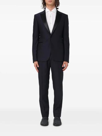Emporio Armani single-breasted suit - Blue
