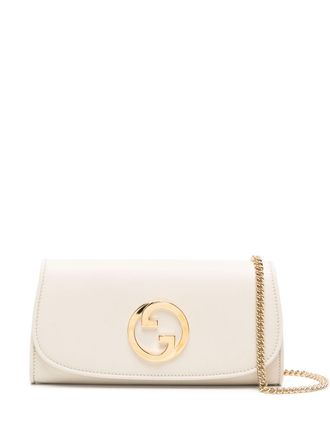 Gucci Blondie portemonnee met ketting - Beige
