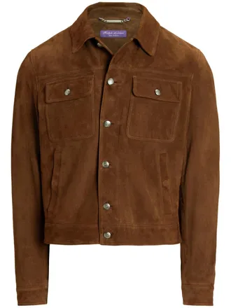 Ralph Lauren Purple Label suede jacket - Brown