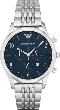 Emporio Armani Chronograaf Horloge - Heren - Horloges - Grijs - ONE Size - Accessoires