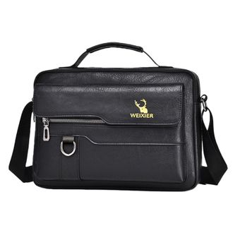 Generic Man Bags for Men Mens Shoulder Bag PU Leather Messenger Bag Pack Business Satchel Side Bag Casual Handbag for Men Working Shopping School Daily Use (D