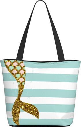 AOOEDM Sparkling Mermaid-Tail Ladies Shopping Bag 13x11x7in.The Perfect ValentineS Day Gift.It Is The Best ValentineS Day Gift For Mom, Daughter, Wife,Etc