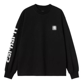 Carhartt Work in Progress (WMNS) Carhartt WIP Archive Script Long Sleeve T-Shirt Black I036190-89-XX