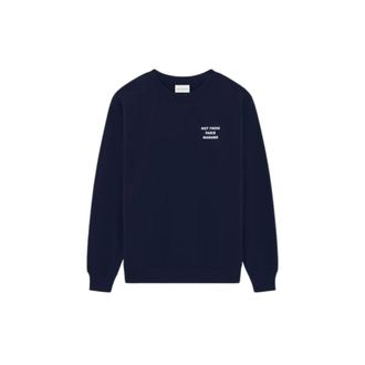 Dr&ocirc;le de Monsieur Felpa 100% Cotone - male - Drole de Monsieur - Sweatshirts - Blue - L - Sweatshirts & Hoodies