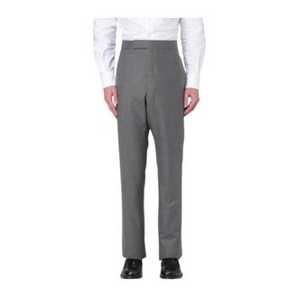 Thom Browne Heren, Broeken, Grijs, Maat: 2XL Wol