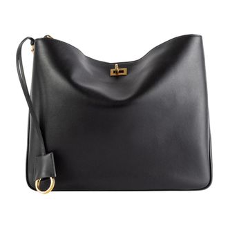 Balenciaga Shoulder Bags, female, Black, Size: ONE SIZE Rodeo Hobo M