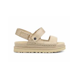 UGG Flat Sandals, female, Beige, Size: 10 US Goldenstar Glide