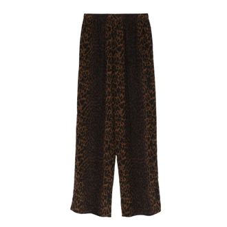 Balenciaga Wide Broeken - Dames - Broeken - Bruin - Maat: S